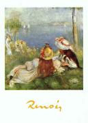 Pierre Renoir Young Girls by the Seaside oil painting reproduction